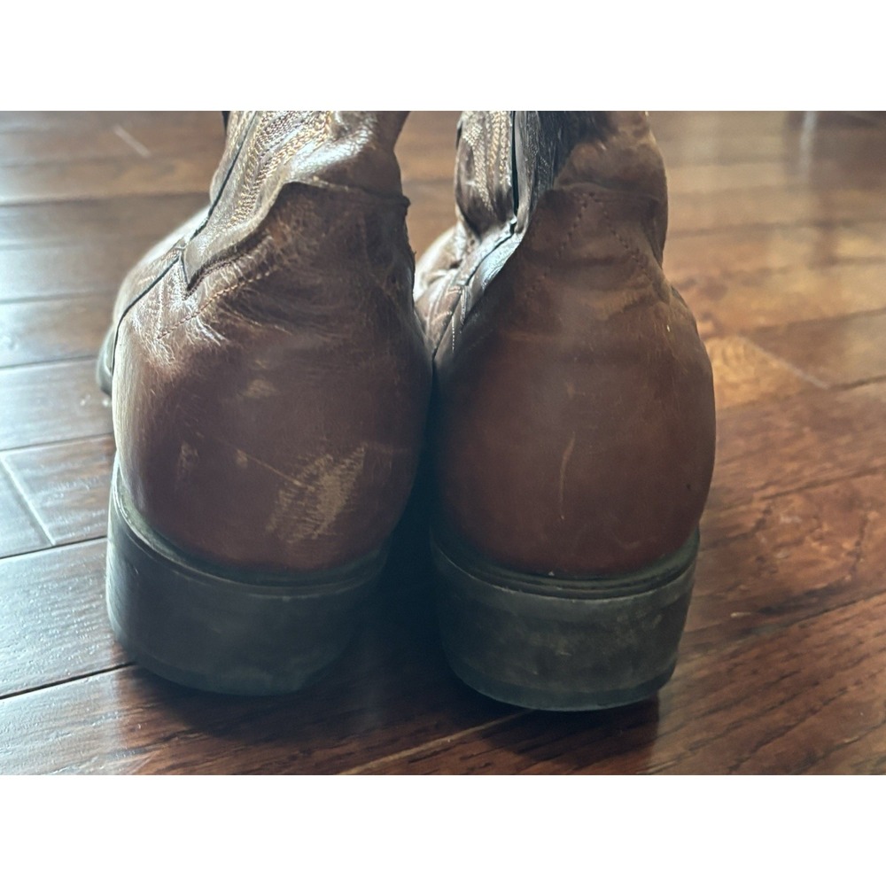 Dan Post Men's Brown Leather Cowboy Boots Sz 7.5 Western DP2407 - Picture 4 of 7